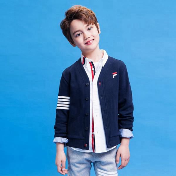 Fila Boy's Cardigans - Navy,NZ 940-27463